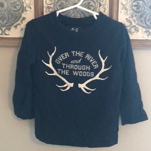 Unisex Gap long-sleeve shirt.